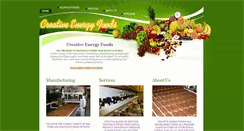 Desktop Screenshot of creativeenergyfoods.com
